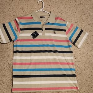 Callaway Disney Parks Striped Mens Golf Polo Shirt Sz XL